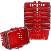 10 Pcs Storage Baskets for Kitchen Mini Shopping Tiny Role-playing Toy Small