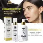 SET Perfect Touch Smooth Spray & Herbal Shampoo Hair Growth Thin Hair KHUNMAI