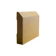 EWBB14 Beveled Edge 3-1/2" Tall Baseboard Moulding Trim, 11/16" x 5-1/4" Unfinis