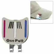 AU One Putt Golf Alignment Aiming Tool Ball Marker Magnetic Visor Hat Cli D K5R2