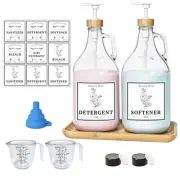 Glass Laundry Detergent Dispenser, Liquid Laundry Soap Dispenser for Laundry ...