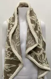 NWT ~ BOO RADLEY [sz S] textured wool blend open vest