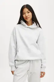 [Body] Body - Plush Premium Hoodie - Cloudy grey marle M CLOUDY GREY MARLE