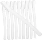 TOVINANNA 1set Facial Hair Razor Portable Eyebrow Shaver Tool Lightweight Design for Easy Control and Safe Eyebrow Grooming for Travel and Everyday Use 10pcs