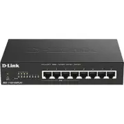 D-Link 8-Port Gigabit Smart Managed PoE Switch with 4 PoE ports (80W PoE budget)-DGS-1100-08PLV2