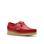 Clarks Original Women's Wallabee Red Leather Made in Vietnam