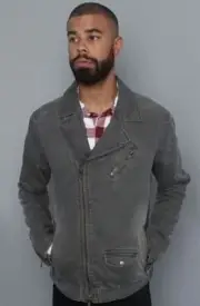 KREW CLOTHING DELTA JACKET GREY LEAD asst sizes SKATE SKATEBOARD KINGPIN STORE S