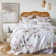 MyHouse Elle Bed Quilt Cover Set - White - Double