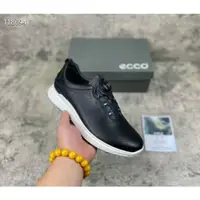 在飛比找蝦皮購物優惠-男士遊戲用 Ecco 鞋子方便鈕扣高品質男士高爾夫球鞋