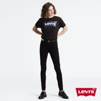 在飛比找蝦皮購物優惠-Levis 女款 721 牛仔褲 緊身窄管 黑色基本款 黑皮