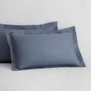 Sheridan Abbotson Linen Tailored Pillowcase Pair in Ink/Dark Blue @Sheridan Rewards