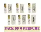 Original Dove Soap unisex perfume roll on oil 0.27 OZ -PACK OF 6