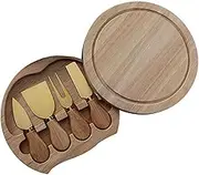 Snblzhef Cheese Knife Shovel Stainless Steel Cheese Tool Cutlery Cheese Knife Set Gift Box Kitchen Cooking Tool Gold