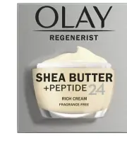 Olay Regenerist Moisturizer with Shea Butter, Fragrance-Free, 1.7 oz