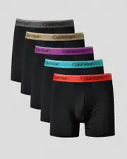 [Calvin Klein] Calvin Klein Men's Cotton Stretch Boxer Briefs 5 Pack Size Small S Multicolor