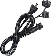 INSEETECH DC Extension Cable with Waterproof Caps, DC 5.5mm x 2.1mm Female to Male Power Extension Cable for INSEETECH 1.6W Mini Solar Panel and WiFi Magnetic Hitch Wireless Backup Camera (3ft/1m)