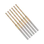 6pcs 1.6mm Twist Drill Bit 1.9" Jobber Drill Bit Titanium Plated
