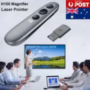 H100 Spotlight Magnifier Laser Pointer Presenter Air Mouse PPT Presenter Meeting