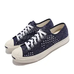 Converse 休閒鞋 Jack Purcell 藍 牛仔布 印花 男女鞋 開口笑 帆布鞋 【ACS】 171949C