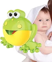 Bath Bubble Machine - Frog Automatic Bubble Maker with Music,Animal Bath Supplies, Battery Powered Toys for Bathroom, Shower Room, Gathering