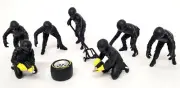 American Diorama 1/18 Petronas F1 Pit Crew 7x Polyresin figure model display
