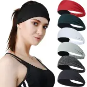 Men Women Fitness Headbands Sports Training Workouts Elastic Non-Slip Sweatbands