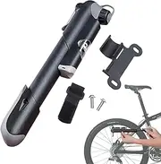 Air Pump, Lightweight Road Bikes Air Pump, Portable Air Pump with Pressure Gauge, Tight Sealing Air Pump Tire Accessories for Basketballs Soccer Balls Bicycles Volleyball Inflatable Pool
