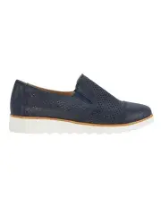 [Easy Steps] Davis Navy Combo Flat Shoes