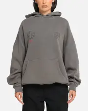 [The Anti Order] The Anti Order Arcade Boxy Hoodie Washed Charcoal - Size L L Washed Charcoal