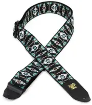 Ernie Ball Jacquard Guitar Strap - Southwestern Turquoise (2-pack) Bundle