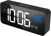 Lecoirrax Upgraded Digital Alarm Clock, Bedside Digital Clock Kid Adult, Large L