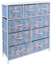 Sorbus 20in Tie-Dye 9-Drawer Storage Cube Dresser