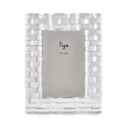 Tizo Clear Curved Bricks Crystal Glass 5 x 7 Picture Frame