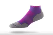 Lightfeet Evolution Mini Crew Unisex Running Socks - Violet Fluro Pink - S