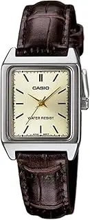 [Casio] LTP-V007L-9E Standard Quartz Women's Watch, Champagne Gold, Brown, Overseas Model, Champagne Gold Brown Leather