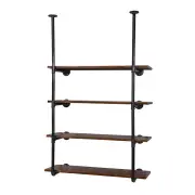 Bookshelf DIY Pipe Shelf 4 Tiers - INGE