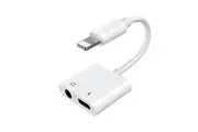 2-in-1 Lightning to 3.5mm Aux and Lightning Adaptor