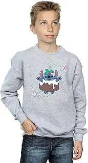 [Absolute Cult] Disney Boys Lilo & Stitch Pudding Holly Sweatshirt
