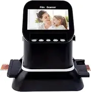 120 High-Res Digital Film Scanner with 1080P LCD - Convert 35mm/135/126/127 Negatives/Slides to JPEG, Supports 5 Sizes of 120 Film