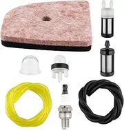 SIMPERAC FS 94R Air Filter Fuel Line Kit for Stihl FS94R FS94RC FS94 FS94 R FS94C HL91K HL91KC HL94 HL94C HL94K HL94KC HL92C HL92KC Weed Eater Trimmer Parts FS94R Fuel Filter Primer Bulb Tune Up Kit
