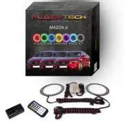RGB Multi Color Bluetooth LED Halo Ring kit for 2014-2015 Mazda 6 Headlights (for: Mazda)