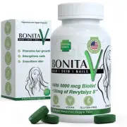 Biotin - 30 Veggie Tablets - Support Healthy Hair, Skin and Nails for Women a...