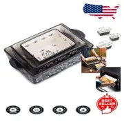 Dishwasher Safe Black Ceramic Casserole Dish Set - Easy Cleanup & Fun Cooking