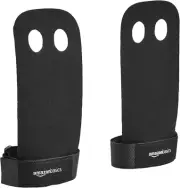Amazon Basics Leather Barbell Gymnastics Grip Weightlifting Hand Grips - Medium