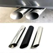 1 piece Top Quality W463 G Class Muffler Tips for Benz G-class W463 G500 G55 G63 B-Style 76mm Exhaust Pipes Tail Pipe Tips Black-Right side