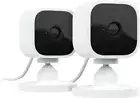 Blink Mini Indoor 1080p Smart Security Camera Plug-In Wireless (2-Pack) - White
