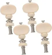 QUMIIRITY 4pcs String Tuning Pegs Key Tuners Machine Head Pins Plastic Button Tuners for Ukulele Tuning Machines