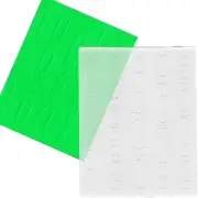 Label Background Embossing Folders for Card Making, Tag Reusable Plastic Embossi