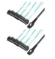 CableCreation Mini SAS Cable with SATA Power(2PACK), Internal Mini SAS 36 Pin