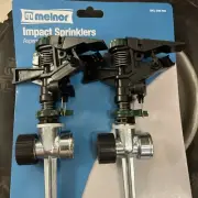 2-Pack Pulsator Sprinkler w/ Zinc 2-Way Spike, 3/4" Fit Size, Water up to 85 ft.